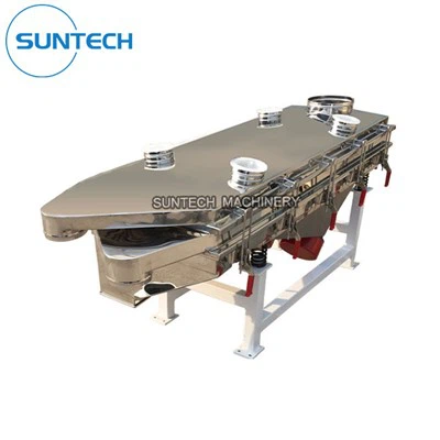 가득 차있는 스테인리스 선형 진동체 스크린 체